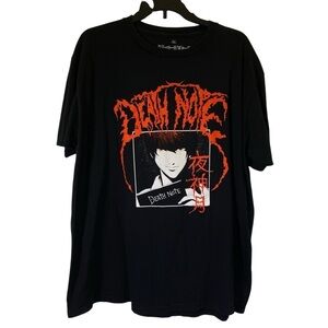 DEATH NOTE men's size XL Light Yagami animae graphic short sleeve cotton tee